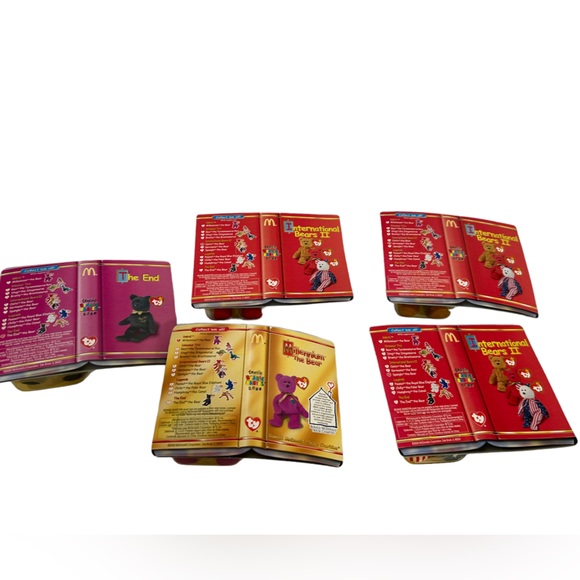 1999 TY BEANIE BABIES Set Of 7 Mixed Bears McDonald House And McDonald’s In Pkg - Picture 16 of 16